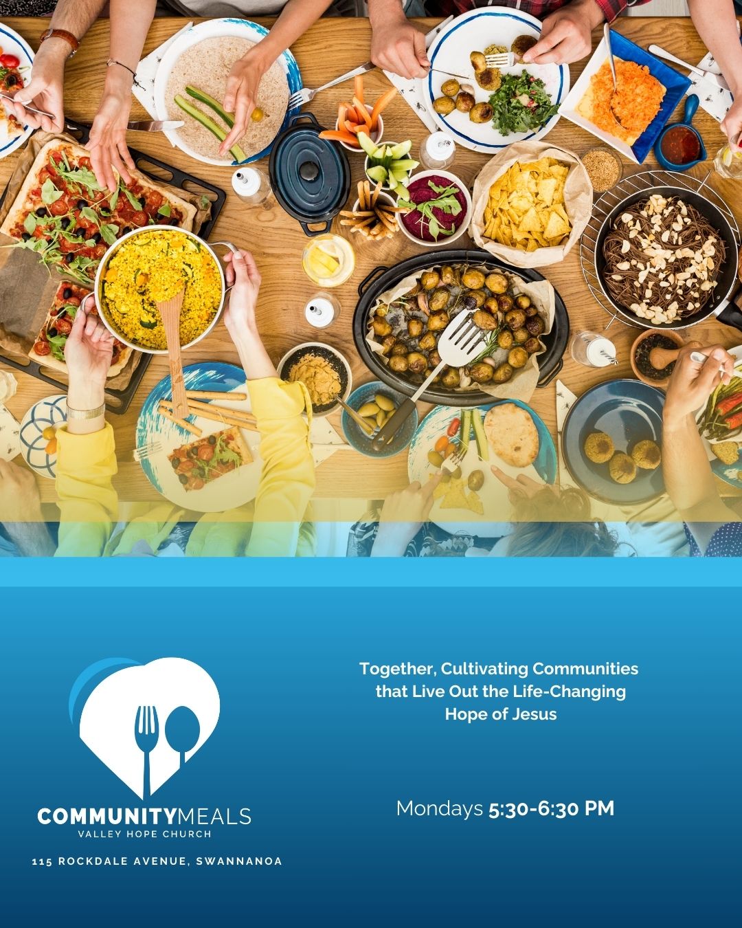 Dates of Community Meals for Helene Survivors